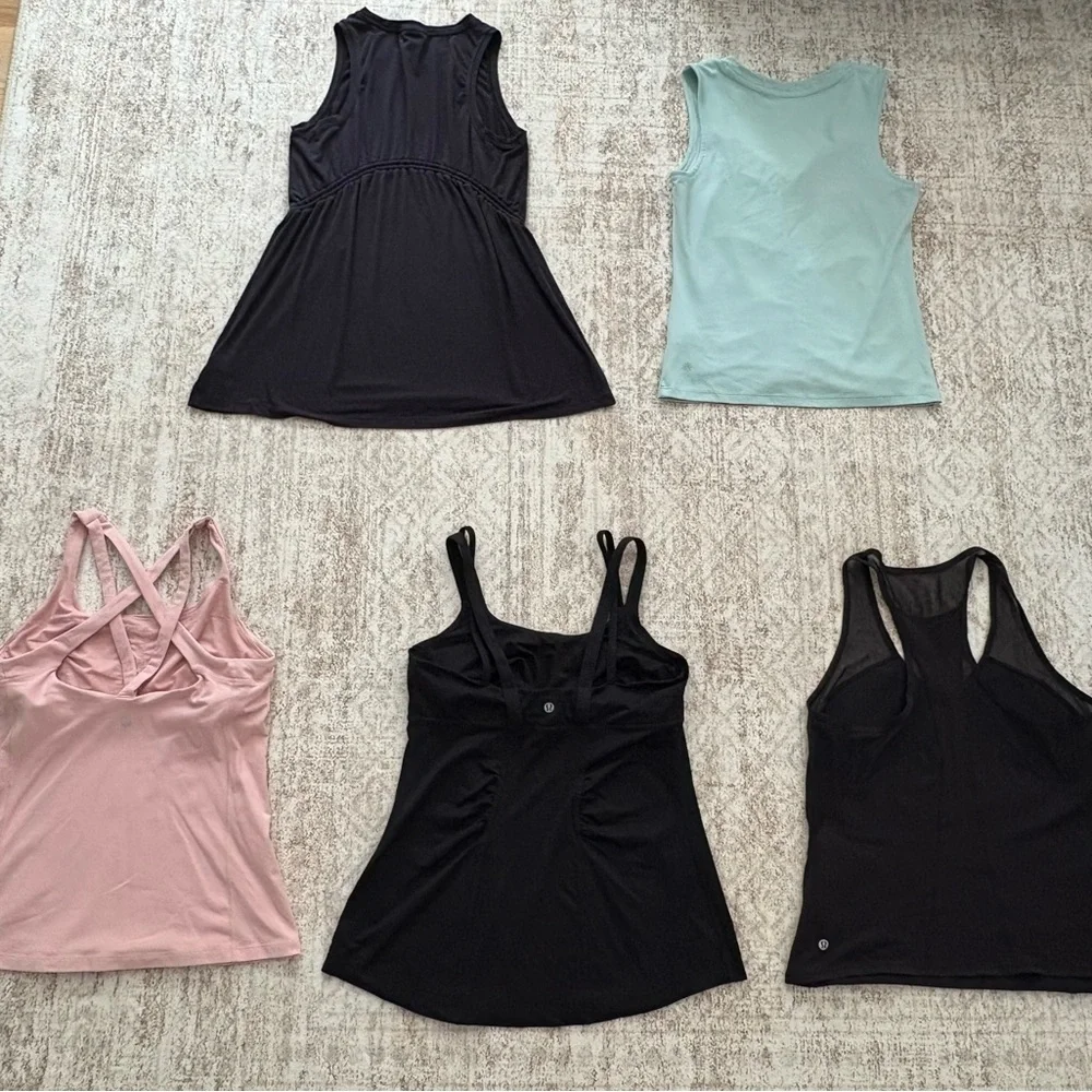 Bundle of 3 Lululemon & 2 Athleta workout tops - Picture 2 of 9